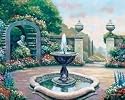 Renaissance Garden by John Zaccheo Art Print Poster 28 x 22