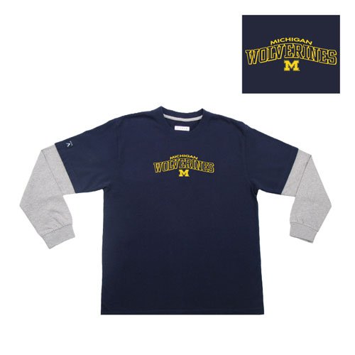 Michigan Wolverines NCAA Danger Youth Tee (Navy) (X-Large)