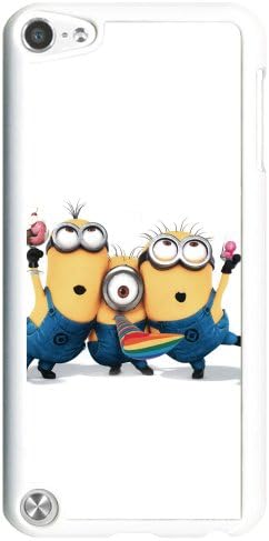 Despicable Me Minions Apple iPod Touch iTouch 5th Generation Hard Plastic Black or White cases (White)
