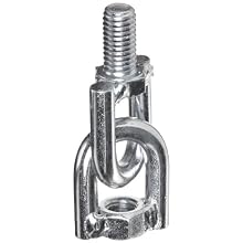Morris Products 17668 Swivel Male-Female, 3" Diameter, 1/2" -13 Height, 1/2"-13 Thread, 1150lbs Design Load