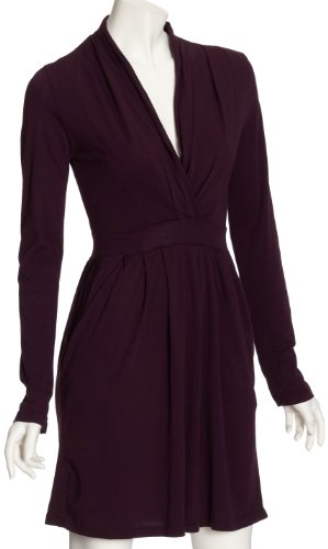 Bobi LONG SLEEVE SURPLUS DRESS 540-5292 Damen Kleider/ Knielang, Gr. 34  (XS), Rot (jett ) Preisvergleich