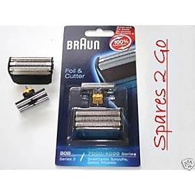 BRAUN 7000/4000 SERIES 3 SMARTCONTROL REPLACEMENT SHAVER FOIL & CUTTER COMBI PACK 30B