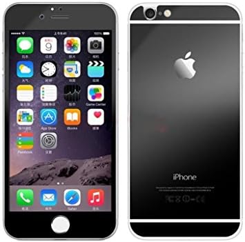 iPhone 6 Screen Protector, Front+Back [3D Touch Compatible] wintekxu® Color Plating Mirror Tempered Glass Screen Protector for iPhone 6/6s (black)
