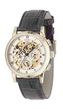 Image of Rotary Gents Gold Plated Leather Strap Watch GS02375/01