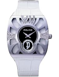 Police Womens White Crocodile Leather Watch PL11184MS02