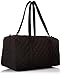 Vera Bradley Women's Microfiber Large Travel Duffle Bag, Black 2, One Size