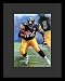 Jerome Bettis (Running with Football) Sports White Wood-Mounted Poster Print - 11