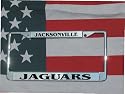 Jacksonville Jaguars Chrome Laser Engraved License Plate Frame NFL
