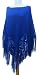 Handmade Maternity Poncho - Blue Jewel (100% Wide Hand-crocheted Border)