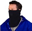 ZANheadgear Black Micro Fleece Face Mask with Mesh Mouth
