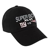 New England Patriots vs. New York Giants Super Bowl XLVI Bound Dueling Adjustable Hat - Black ()