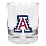 University of Arizona Wildcats Double Rock Glass
