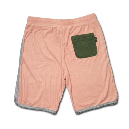 Cover image : GOHEMP(ゴーヘンプ) RIB LINE POCKET RUNNING SHORTS ヘンプコットンパイル ショートパンツ / P ピンク