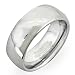 Tungsten Carbide Men's Ladies Unisex Ring Wedding Band 8MM (5/16 inch) Dome Shaped Shiny Polish Comfort Fit (Available in Sizes 8 to 12)