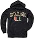Miami Hurricanes Black Perennial II Hooded Sweatshirt