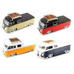 1963 VW Bus Pickup w/Luggage Rack V-DUBS 1/24 (Mass) Set of 4