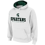 Michigan State Spartans White Sentinel Pullover Hoodie Sweatshirt