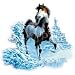 Youth Sweatshirt : Winter Renegade - Chestnut Overo Paint Horse