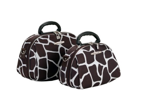 Rockland Luggage Rockland 2 Piece Cosmetic Set, Giraffe, One Size