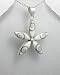 Nautilus Shell Star Design Sterling Silver Necklace
