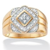 Men's Diamond 10k Gold Ring