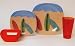 12 California Dreamin Surfboard Dinner Plates