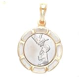 14k Yellow And White Gold "My First Communion" Pendant