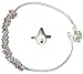 Anklet Toe Ring Pair Sterling Silver Ankle Jewelry 10.5 inches (anklt547)