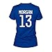 FreshRags Alex Morgan 13 US Women's Soccer Fan JR Fit Ladies sided T-Shirt SM Royal