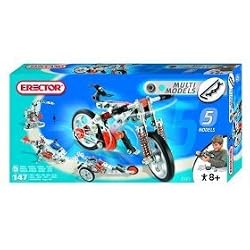 ERECTOR MULTI MODEL BUILDING SET - 5 DIFFERENT MODELS