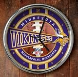 Minnesota Vikings Chrome Wall Clock
