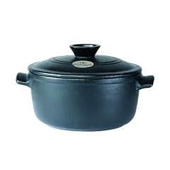 Emile Henry フラムシリーズ ココット・ロンド 20cm フラムブラック 4515
