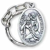 Pewter St Christopher Key Chain