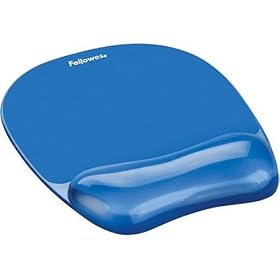 Fellowes 91141 Gel Crystal Mousepad Wrist Rest