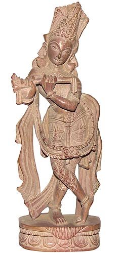 ShalinCraft Hindu Religious Sculpture Stone Carving Lord Krishna 2