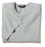 Sport-Tek - Short Sleeve Henley Heather Grey-4XL