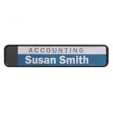 Advantus Do-It-Yourself Wall/Cubicle Sign - 9.5 x 2.5 - Black