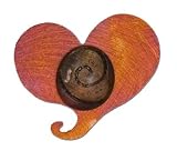 Heart with Jewel Magnet, Copper Shadow Charms