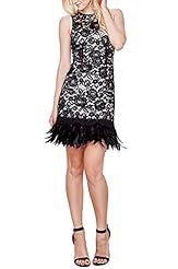 Strapless Cotton/Metallic/Nylon/Polyester Fall Sleeveless Sweetheart Fitted Feathers Lace Party Dress 