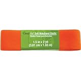 Dritz Soft Waistband Elastic, 1.5-Inch by 2-Yard, Orange