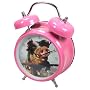 Zeon Wacky Waker Pig Twin Bell Alarm Clock with Actual Pig Oinking,  Pink Case with Enamel Finish