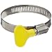 Ideal-Tridon Turn-Key Series Stainless Steel 201/301 Hose Clamps, Yellow, 36 SAE Size (Pack of 10)