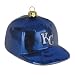 Pack of 2 MLB Kansas City Royals Glass Hat Christmas Ornaments