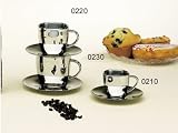 10.OZ STAINLESS STEEL CUP & SAUCER 0230