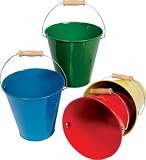  : Schylling Primary Tin Pail (Assorted Colors) Sold Individually