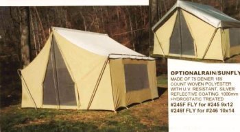 Trek Cotton Canvas Cabin Tent, 9x12, 7 Person