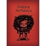 "Happy Holidays/the thought" by Bald Guy Greetings, 8 cards per box (Pack of 2)