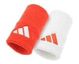 ADIDAS Breites Rot & Weisses Tennis Schweissband