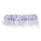 Lavender Lace Trim Garters (3 count)