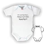 Body Baby mit Druck IHR SEID GR��ER ABER ICH BIN LAUTER / 150030